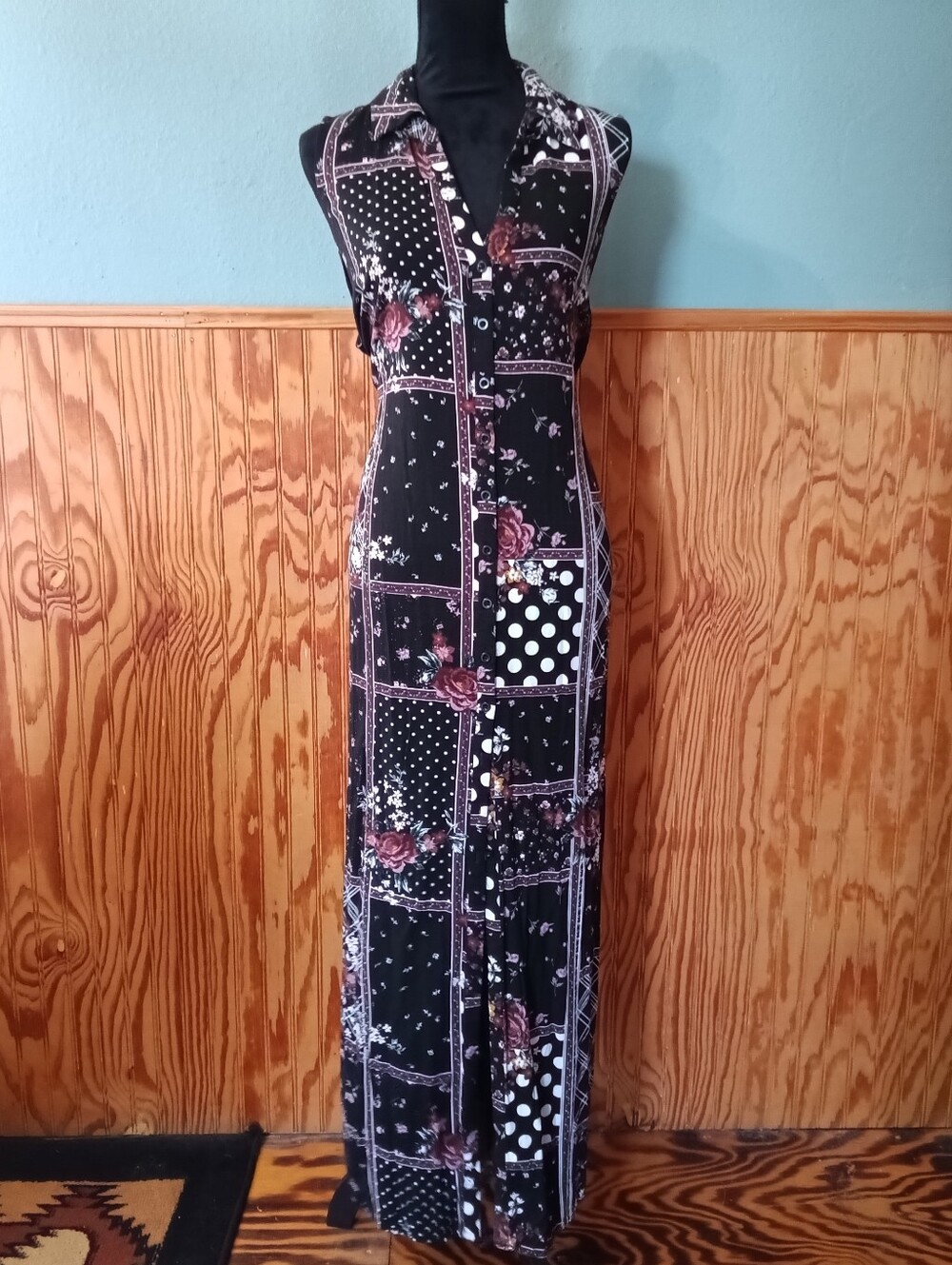 Womans Patchwork Long dress